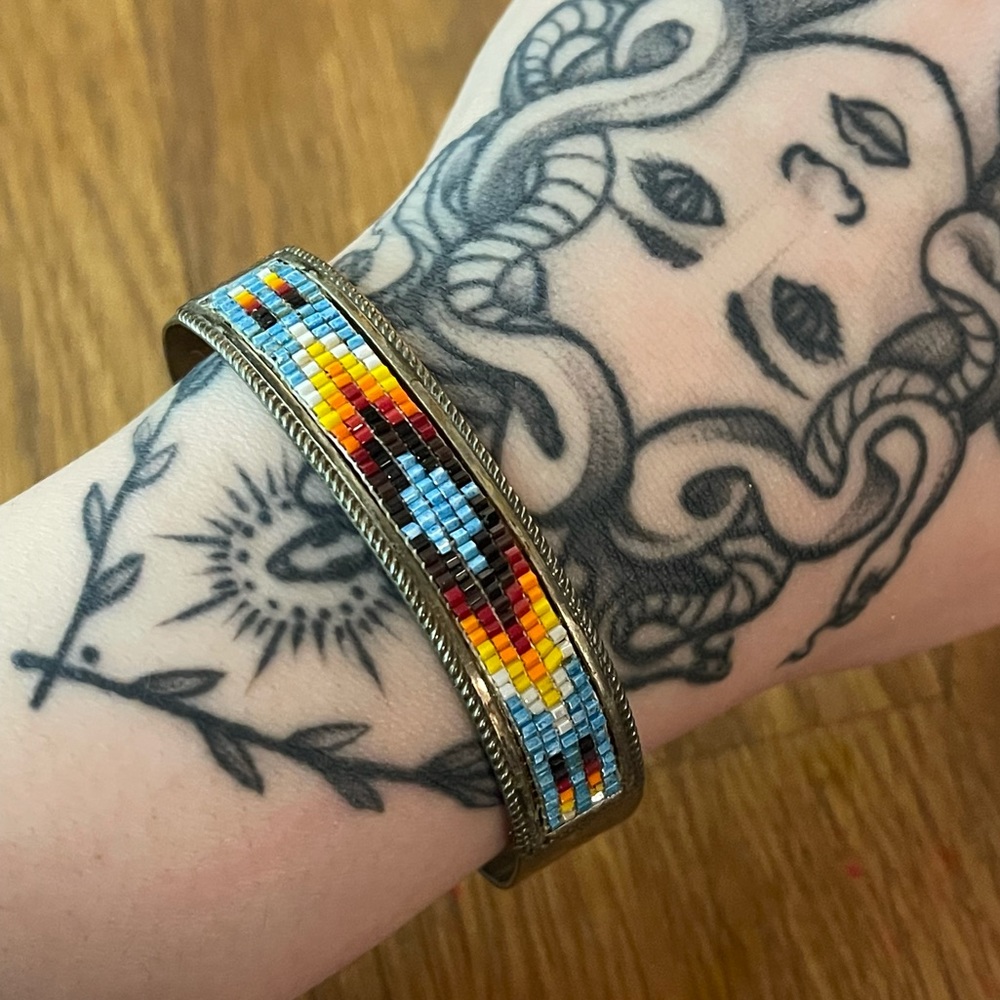 Vintage Native Beaded Cuff